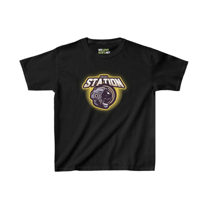 Space Station Astronaut Tee Kids Sci-Fi Heavy Cotton Shirt