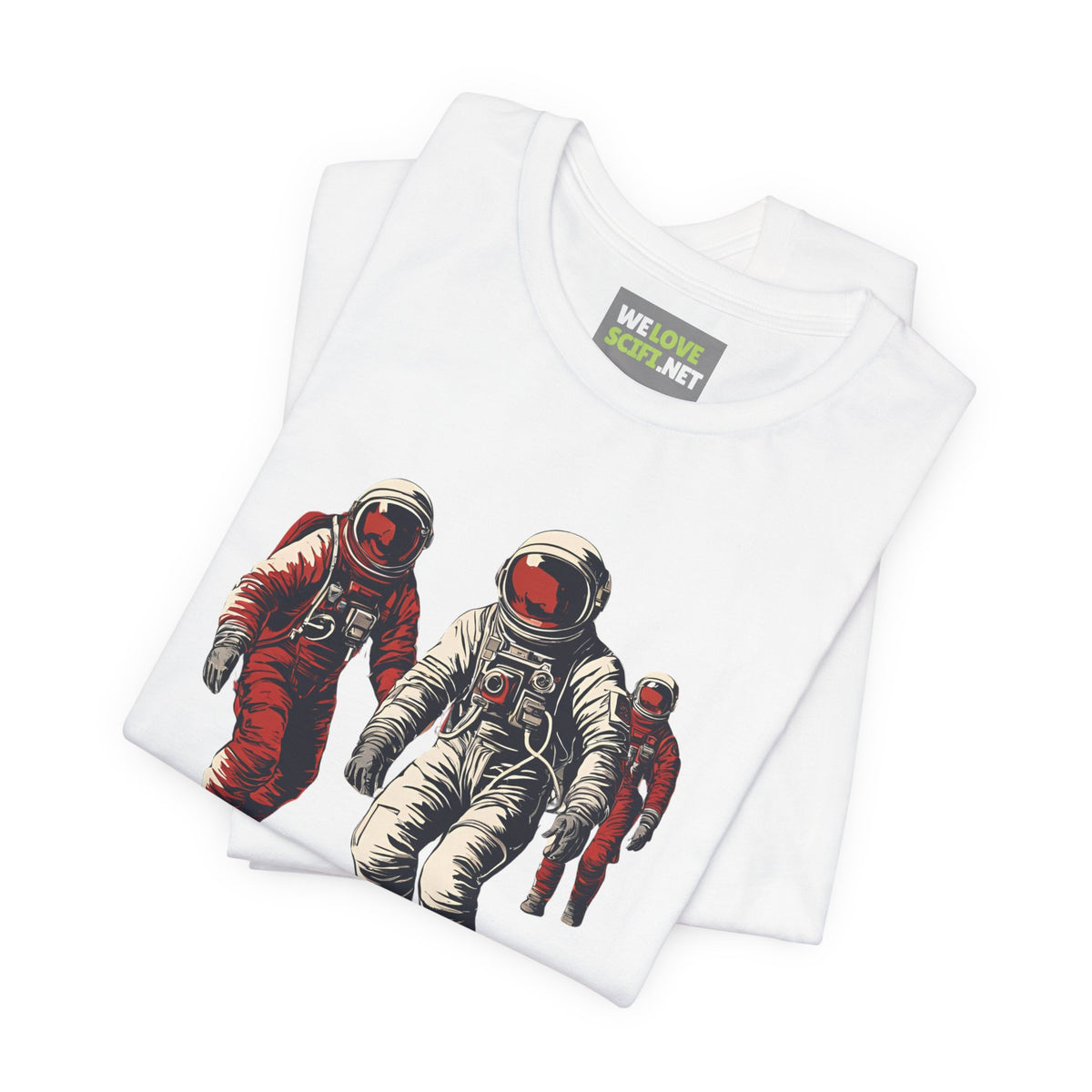 Astronauts In Red Sci-Fi T-Shirt-welovescifi.net