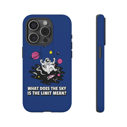 Astronaut iPhone Case Sky Is the Limit Sci-Fi Mobile Cover