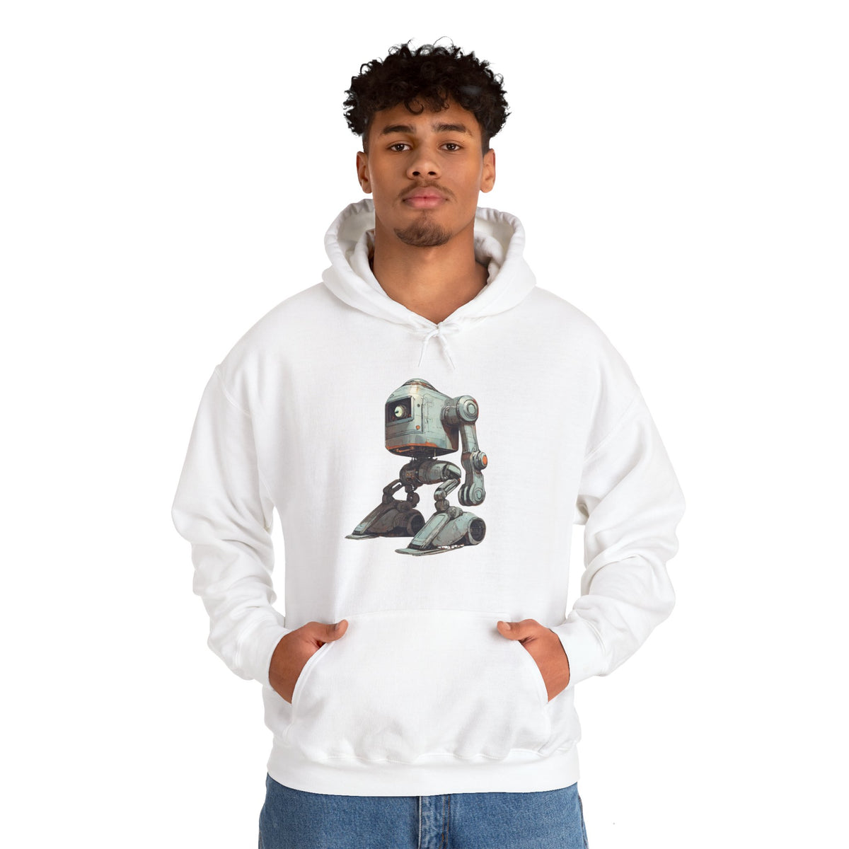 Robot Spaceart Hoodie - Ready-to-Go Sci-Fi Apparel