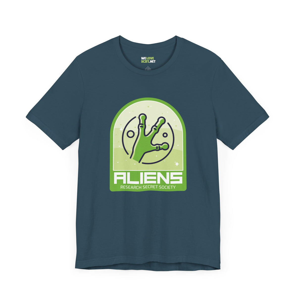 Aliens Research Secret Society UFO SciFi T-Shirt-welovescifi