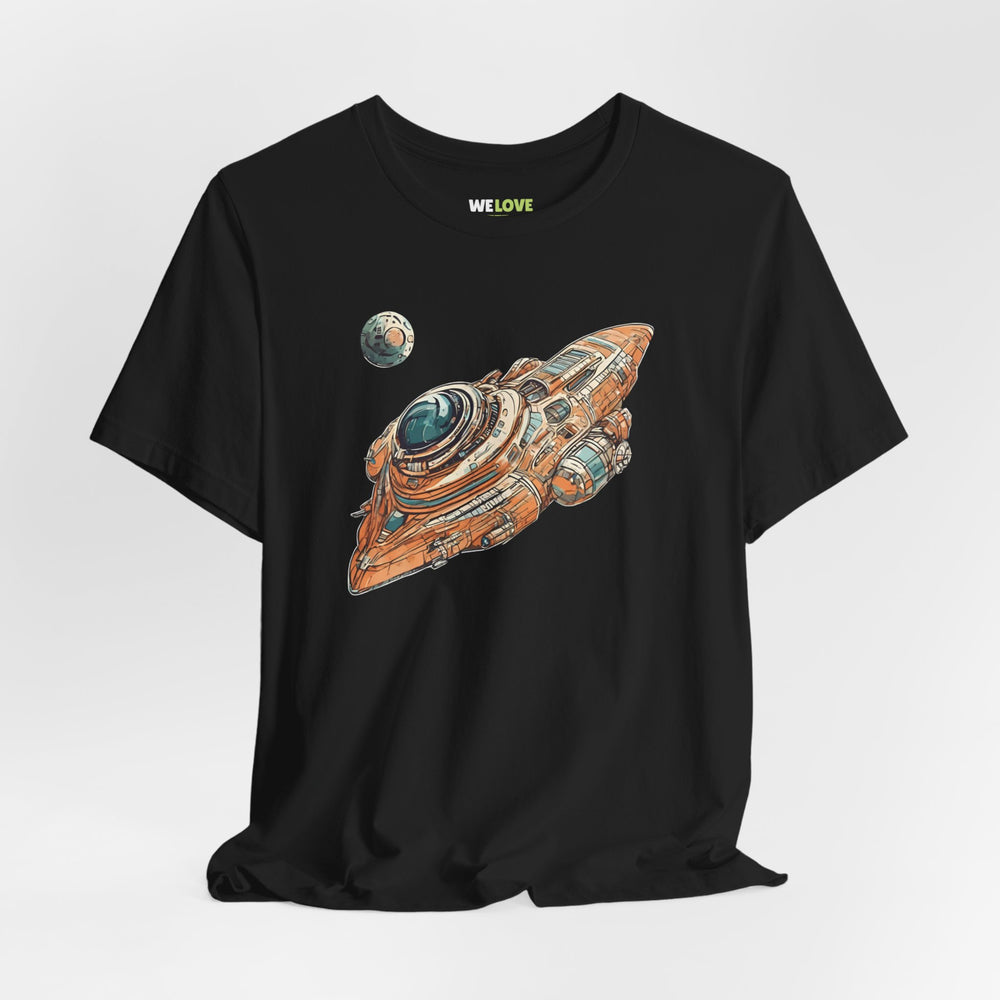 spaceship sci-fi t-shirt-Spaceship 76 Sci-Fi T-Shirt