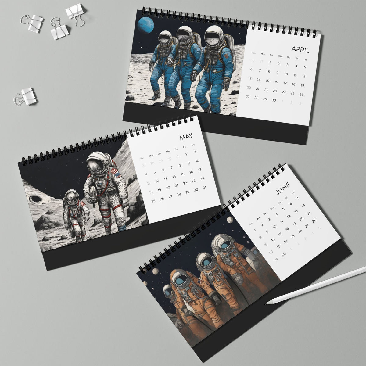 The Astronaut Desktop Calendar 2025-welovescifi.net