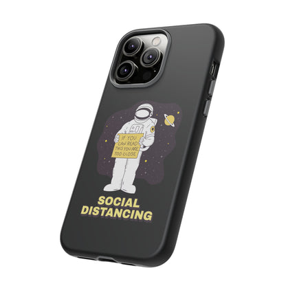 Social Distancing Astronaut iPhone Cases