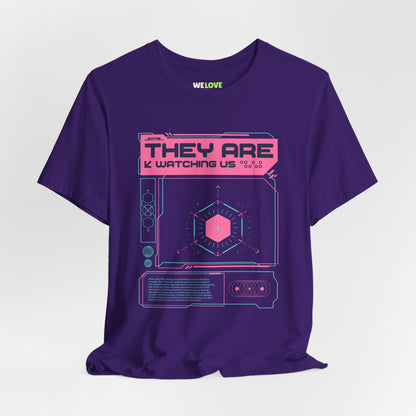 They Are Watching Us UFO Sci-Fi T-Shirt-welovescifi.net