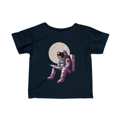 Space Art Tee: Infant Astronaut Fine Jersey T-Shirt