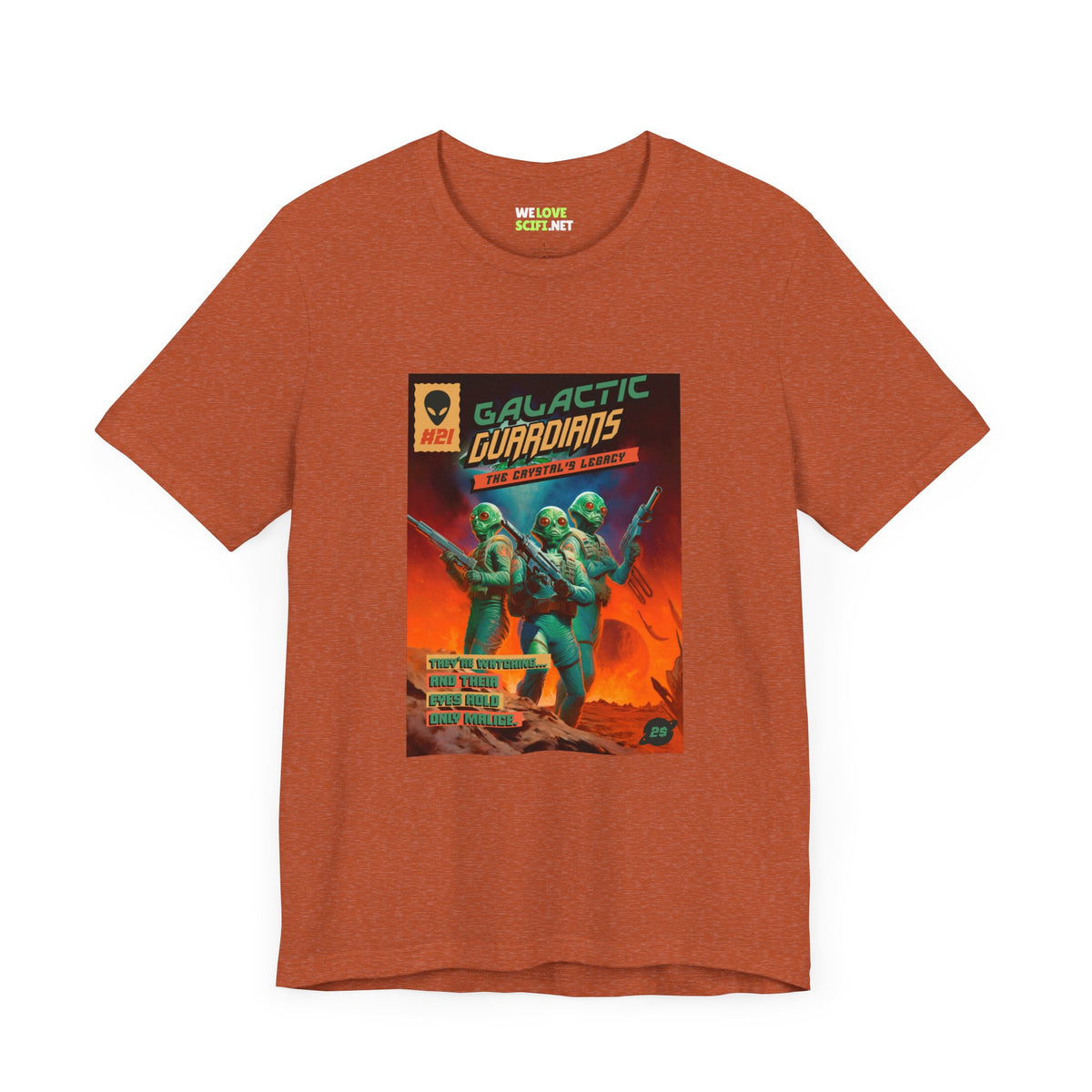 Galactic Guardians Retro Sci-Fi T-Shirt-welovescifi.net