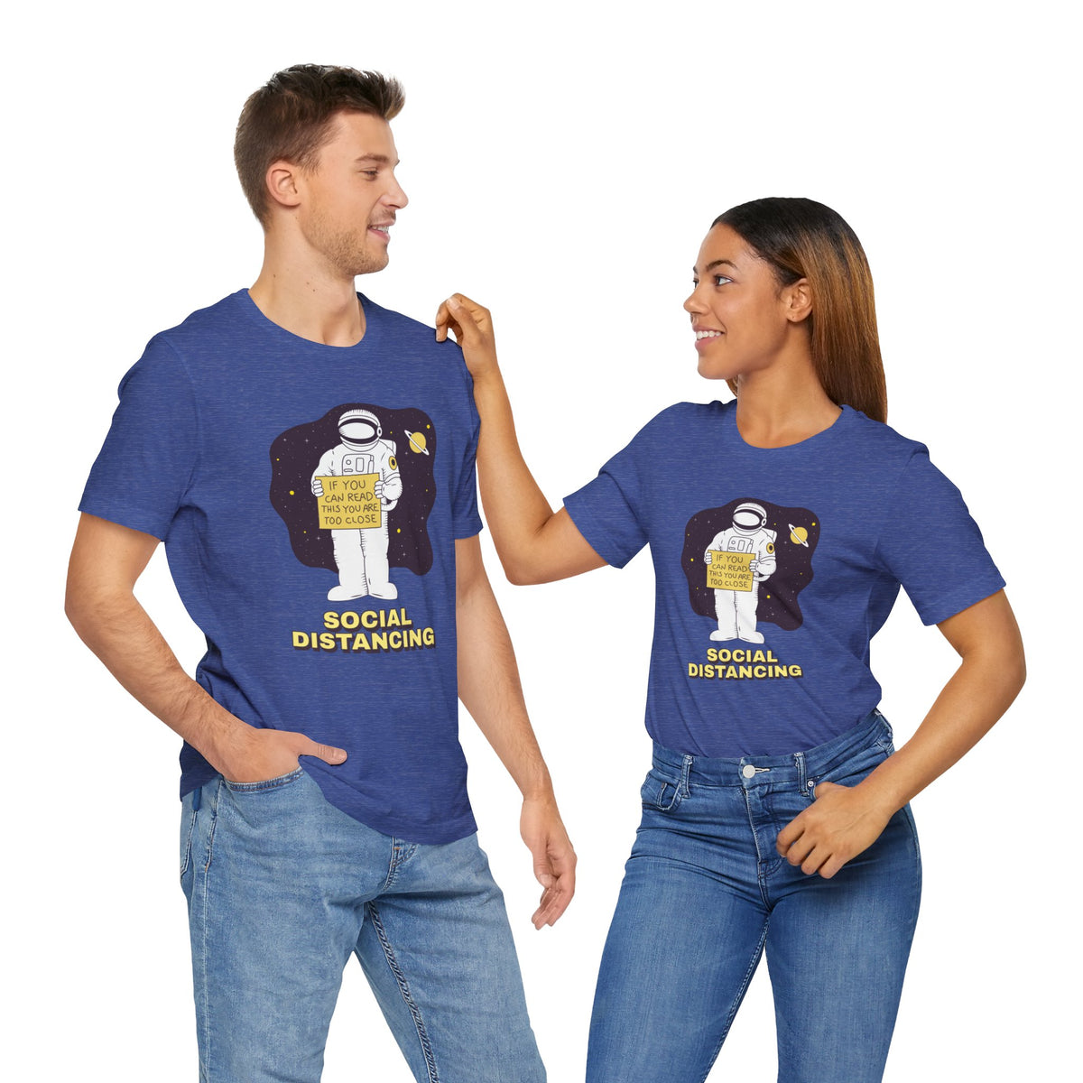 Social Distancing Astronaut Shirt | Funny Sci-Fi T-Shirt