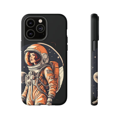 Spacegirl Astronaut Tough iPhone Mobile Cases WeLoveSciFi