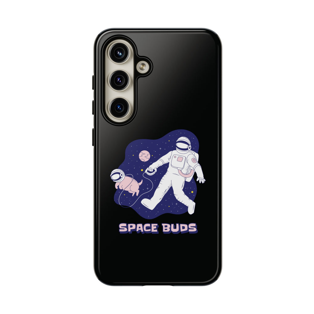 Space Buds Samsung Galaxy Cases Astronaut Dog SciFi Design