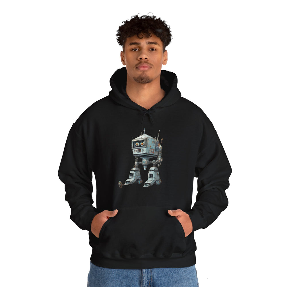 Get Out Of My Way Little Robot Spaceart Sci-Fi Hoodie