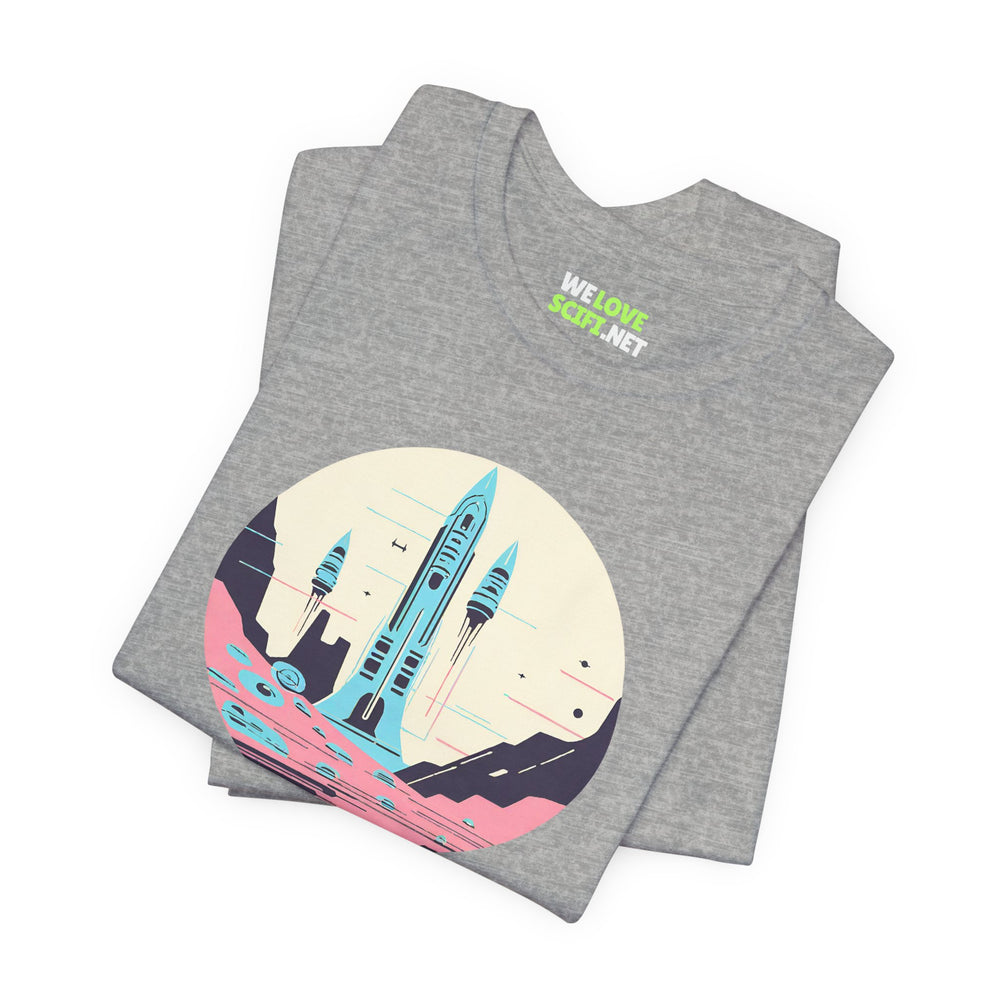 space art sci-fi shirt-The Liftoff SpaceArt Sci-Fi T-Shirt