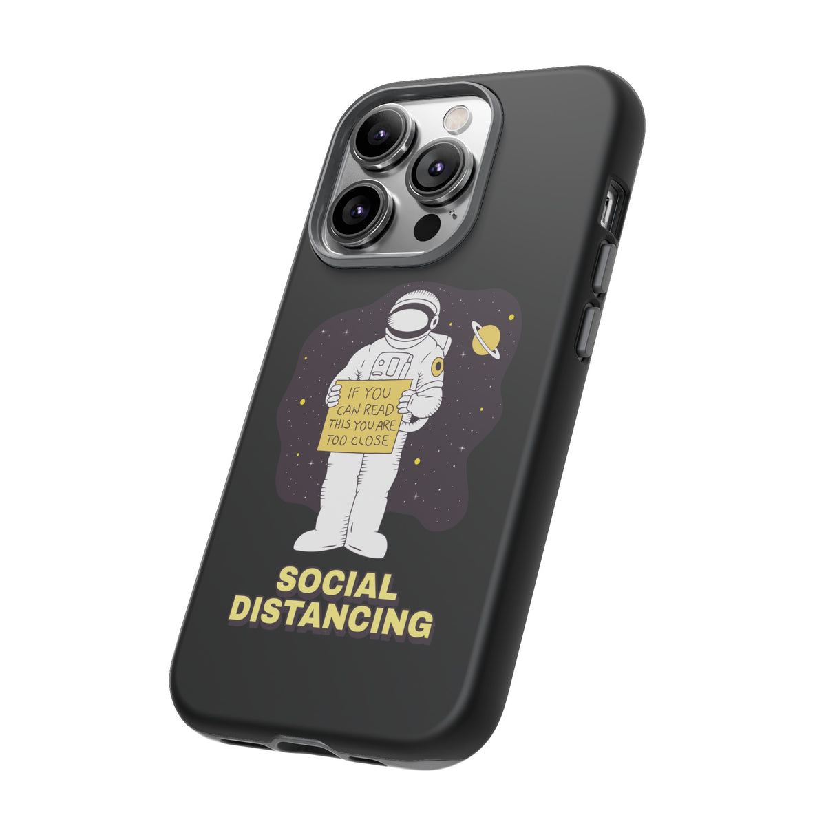 Social Distancing Astronaut iPhone Cases