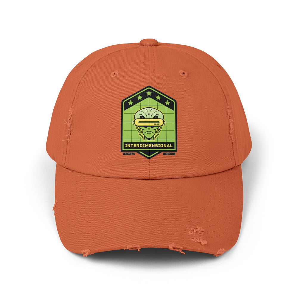 Interdimensional Alien Cap - Unisex Sci-Fi Distressed Hat