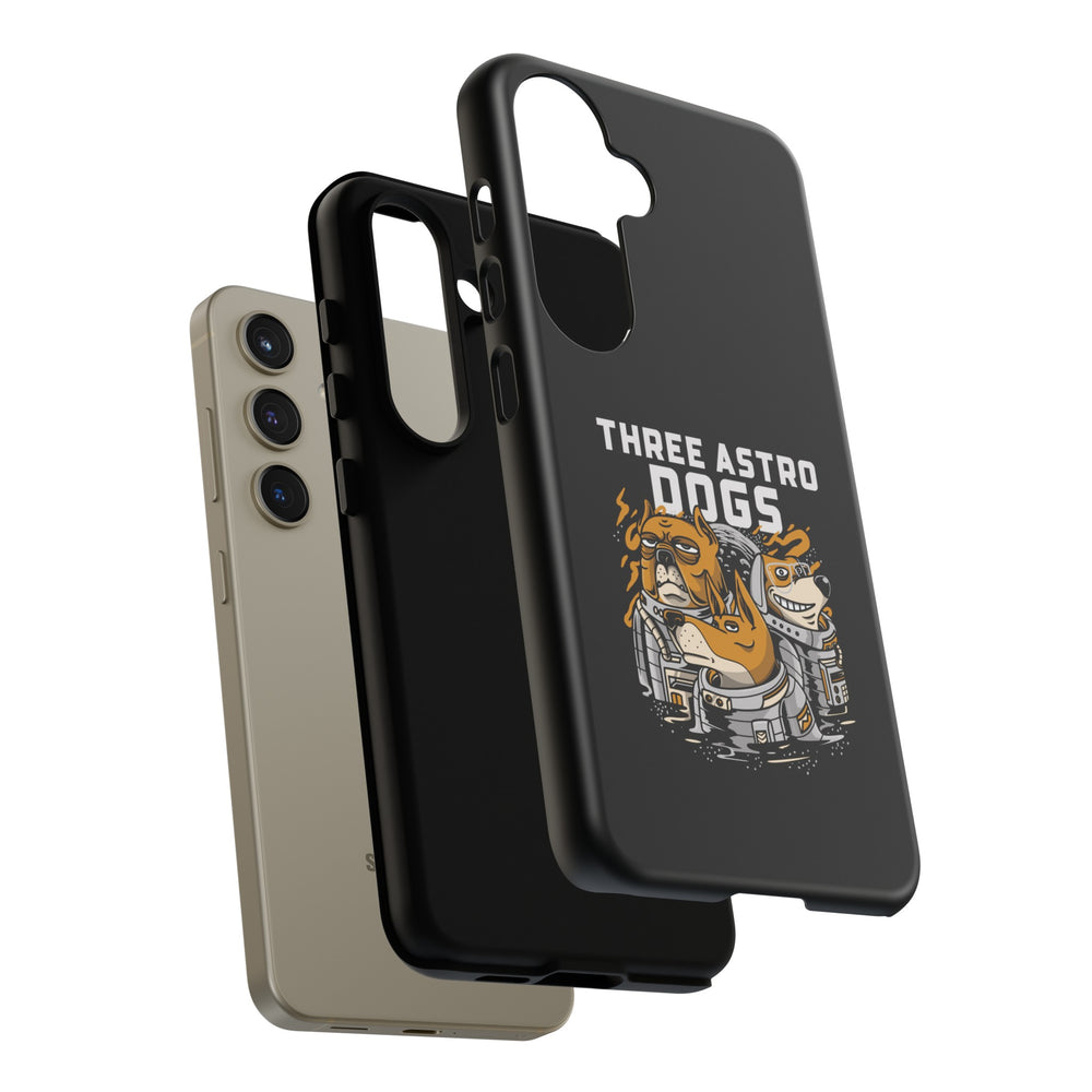 Three Astro Dogs Funny Sci-Fi Tough Samsung Galaxy Mobile Cases-welovescifi.net