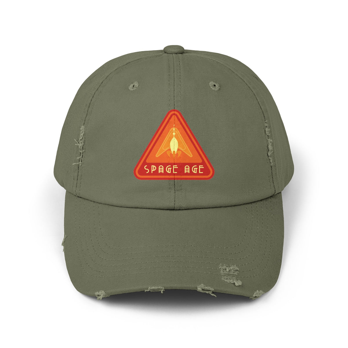 Space-Age Sign Unisex Sci-Fi Distressed Cap