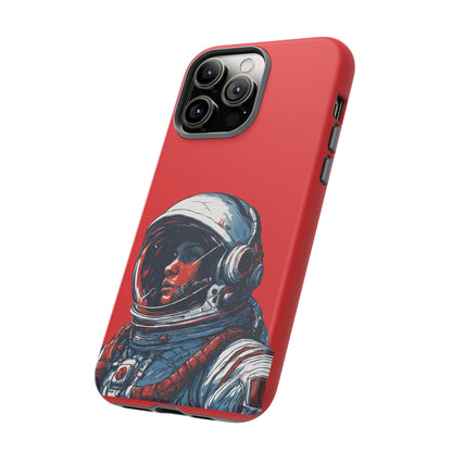 Astronaut In Red SpaceArt Sci-Fi Tough iPhone Mobile Cases