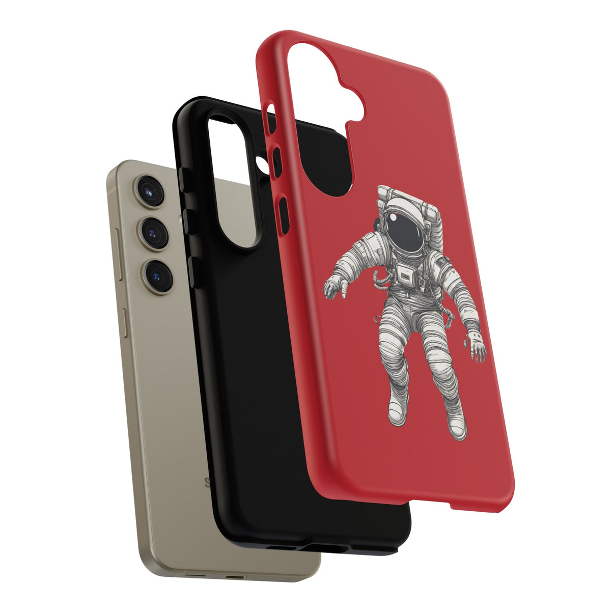 In Between Galaxies Astronaut Tough Galaxy Mobile Cases