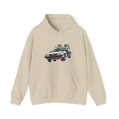 Delorean Party Astronaut Sci-Fi Hoodie-welovescifi.net