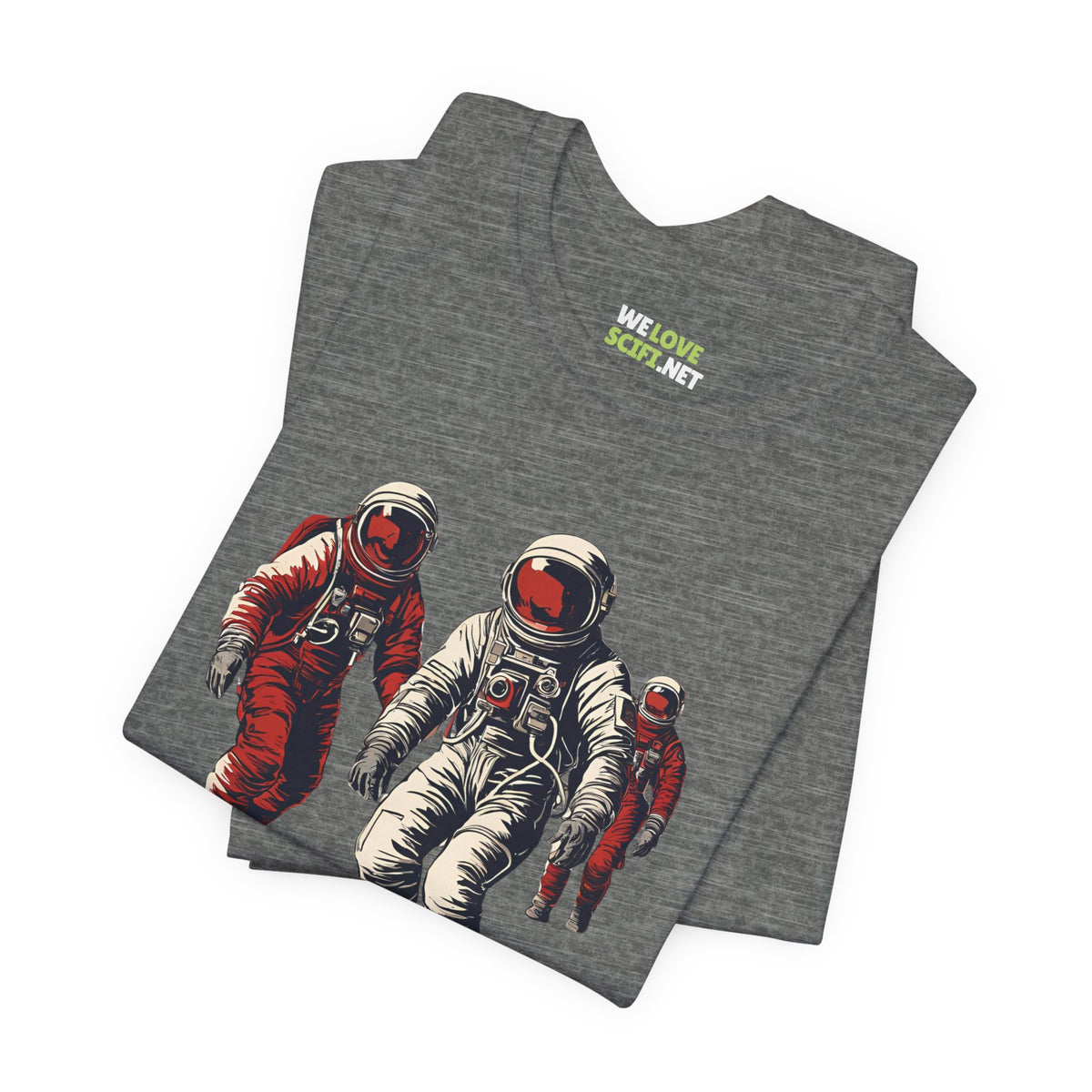 Astronauts In Red Sci-Fi T-Shirt-welovescifi.net