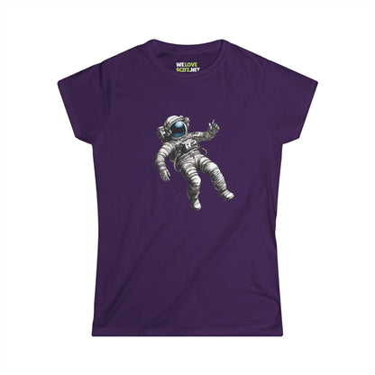 Don't Hold Me Back SpaceArt Astronaut Woman Tee-welovescifi