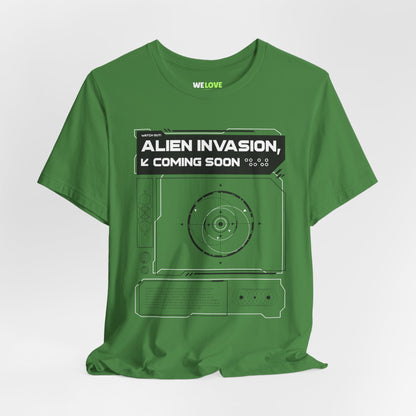 Alien Invasion Coming Soon Sci-Fi T-Shirt-welovescifi.net