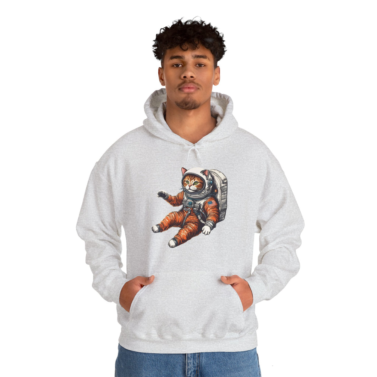 Redhead Spacecat Astronaut Hoodie - Cool Sci-Fi Sweatshirt