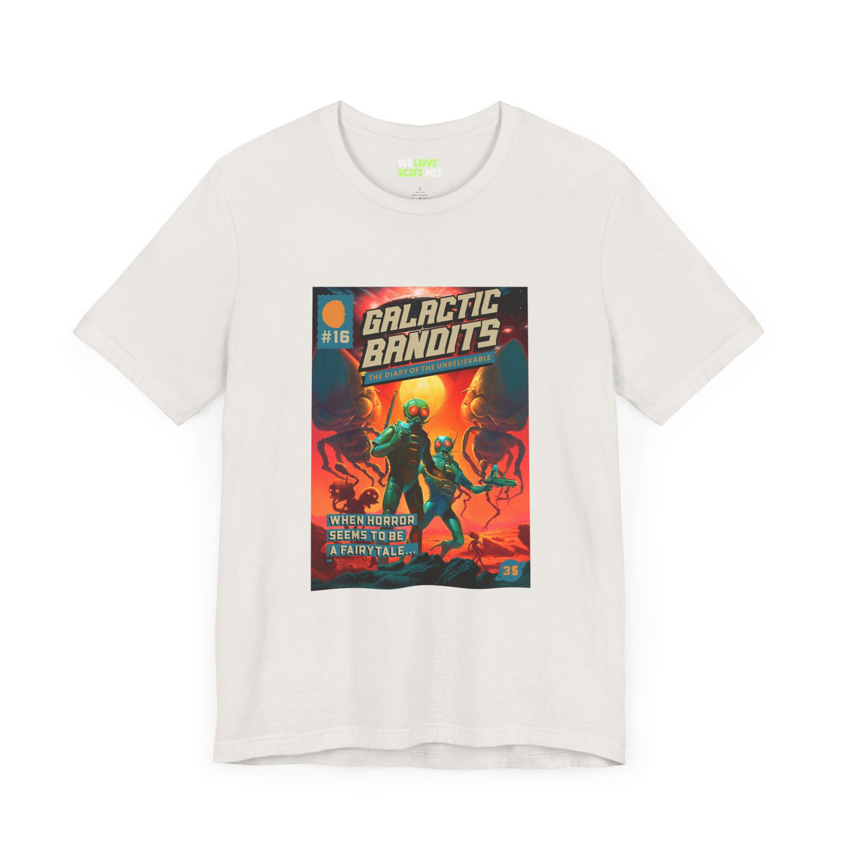 Galactic Bandits Retro Sci-Fi T-Shirt-welovescifi.net