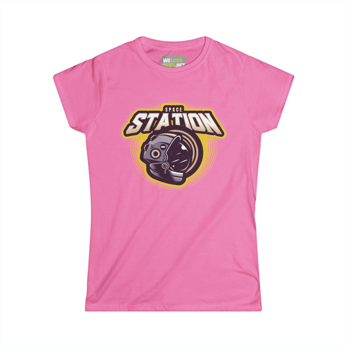 Space Station Astronaut Woman's Tee Sci-Fi Apparel