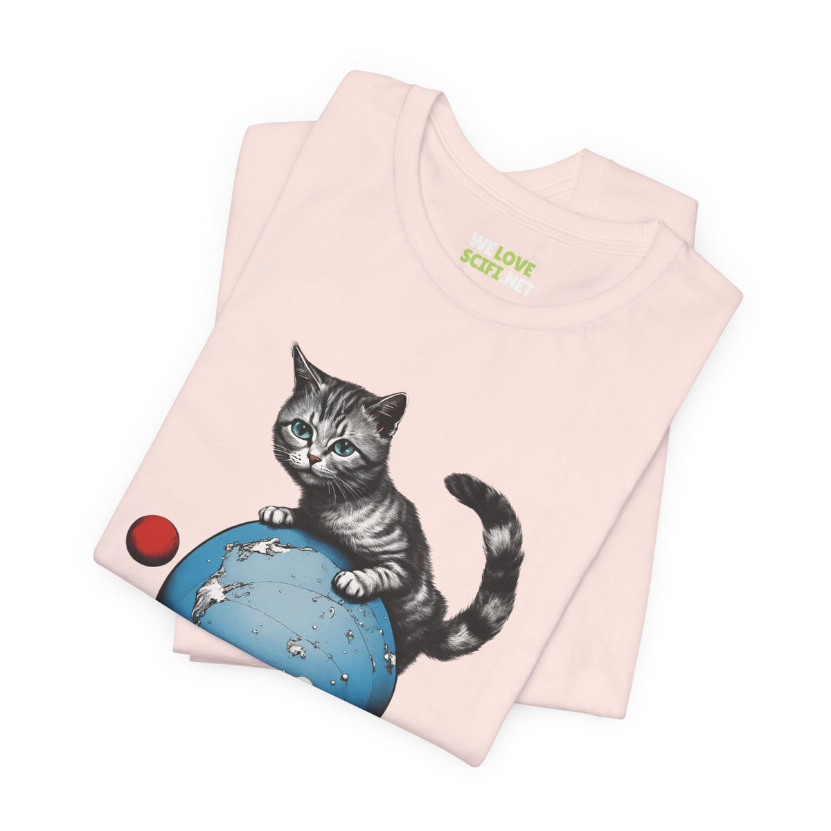 Space Player Cat 3 Sci-Fi T-Shirt | We Love Sci-Fi