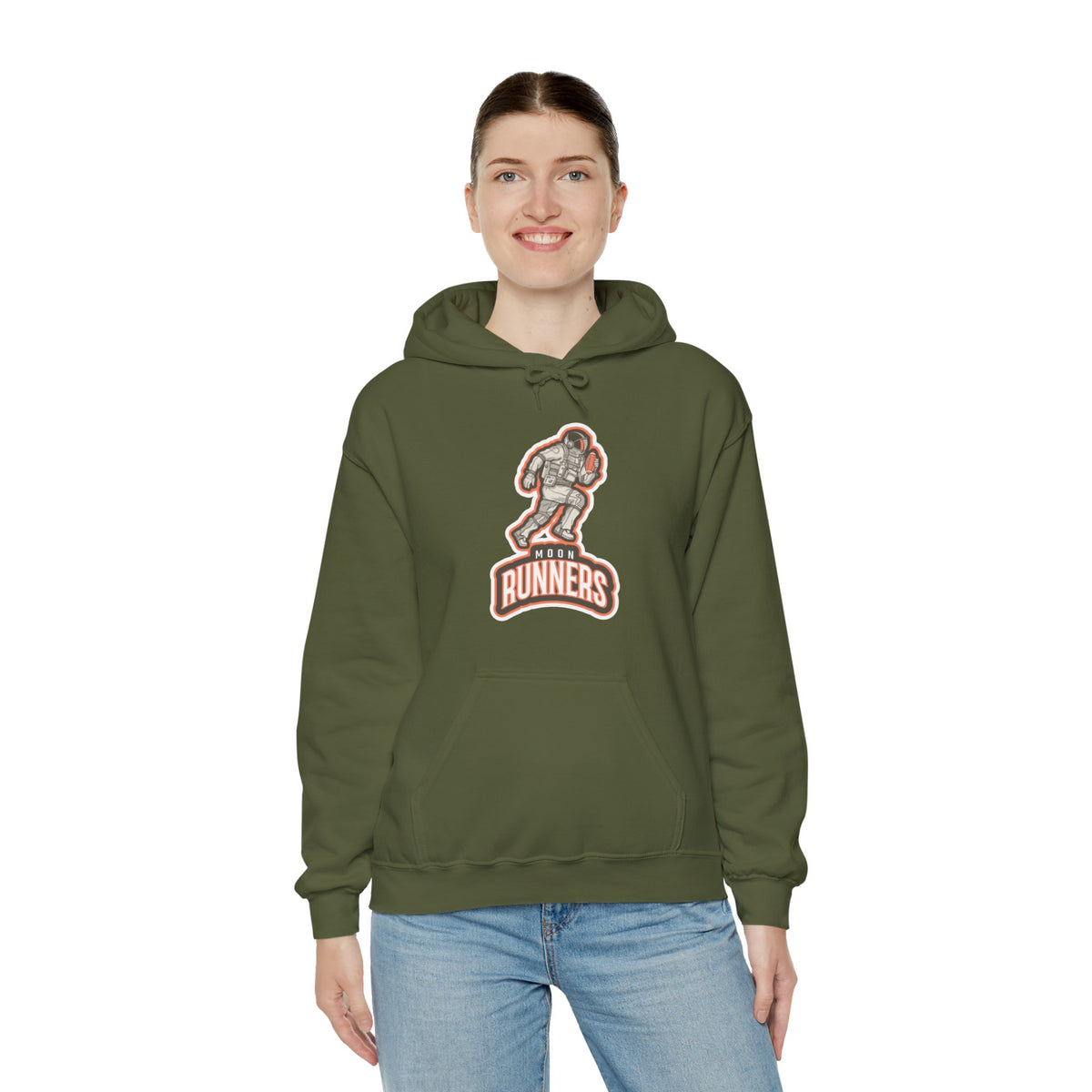 Retro Astronaut Hoodie - Moon Runners Sci-Fi Apparel