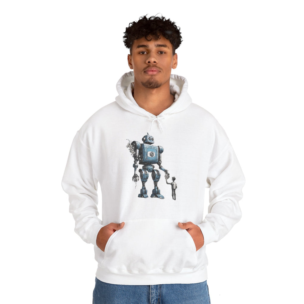 Bringing You Flower Robot Spaceart Sci-Fi Hoodie-welovescifi