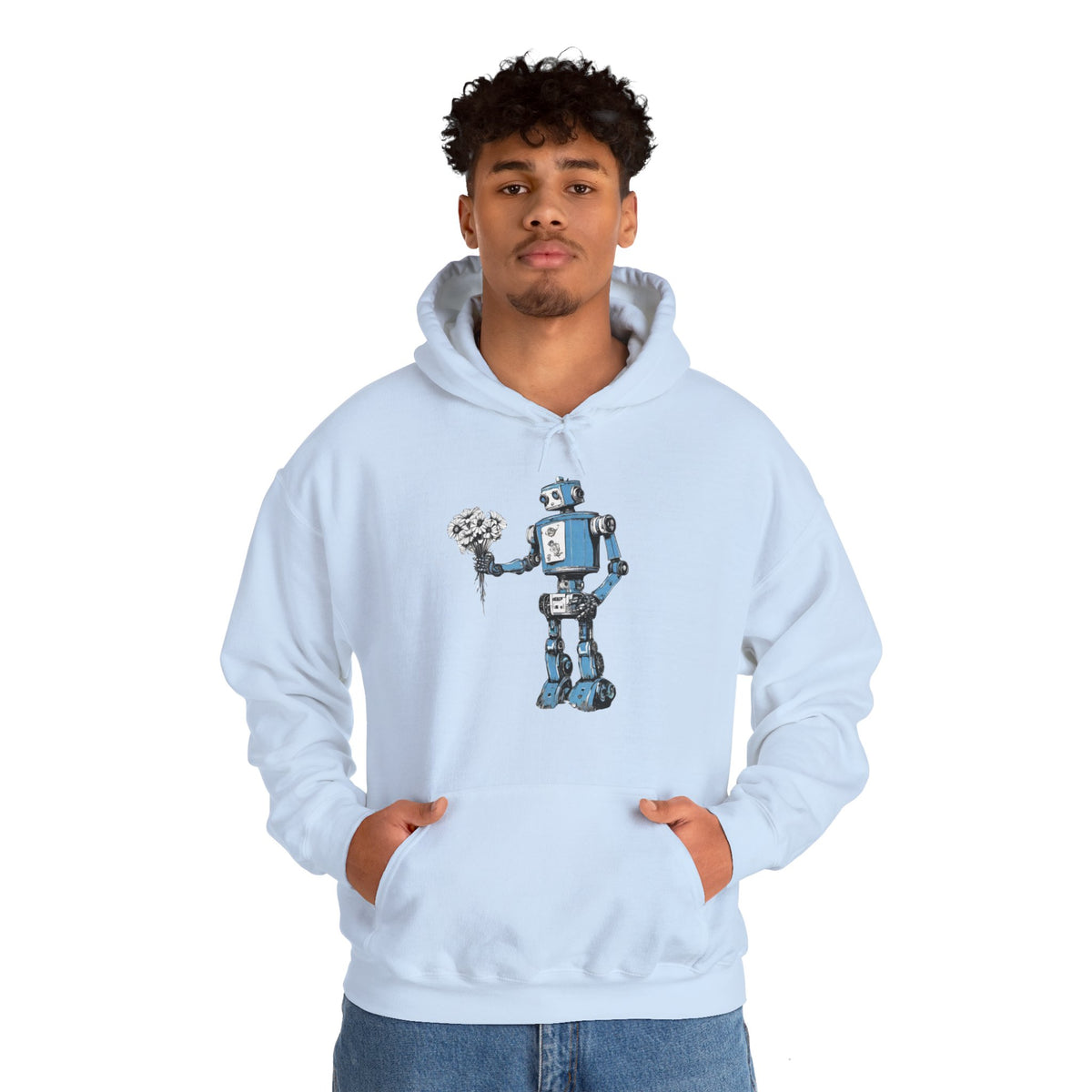 You Never Bring Me Flowers Robot Spaceart Sci-Fi Hoodie-welovescifi.net