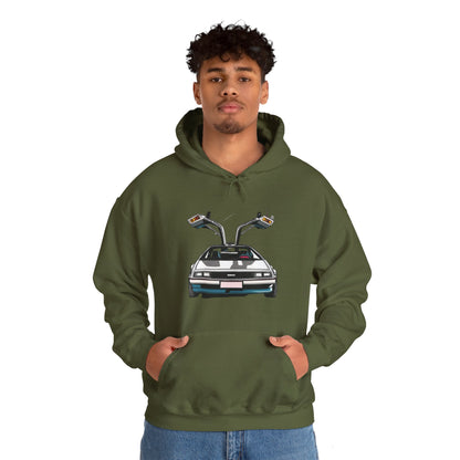 Delorian Sci-Fi Hoodie - Hop in My Delorian Sci-Fi Hoodie