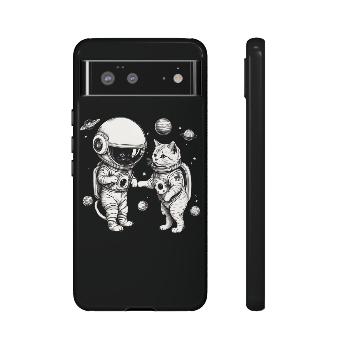 Space Kitties Google Pixel Case Astronaut Cats Mobile Cover