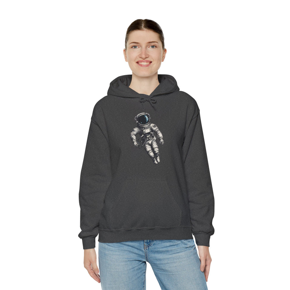 Floating Astronaut SpaceArt Sci-Fi Hoodie-welovescifi.net