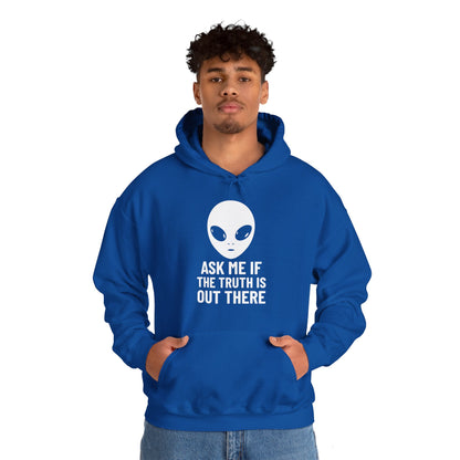 Funny UFO Hoodie - Ask Me If the Truth Is Out There