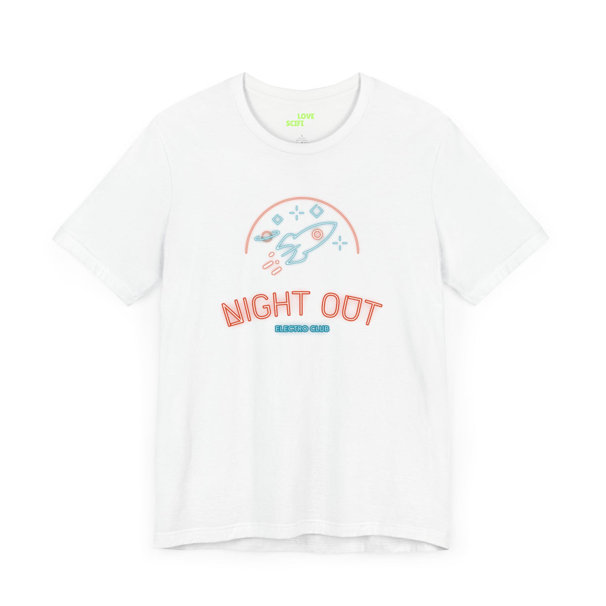 Night Out Retro Sci-Fi T-Shirt | Classic Space Design