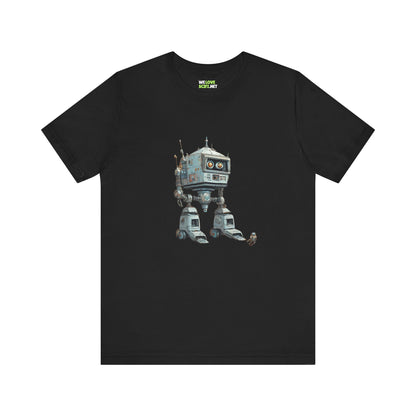 Get Out Of My Way Little Robot SpaceArt Sci-Fi T-Shirt