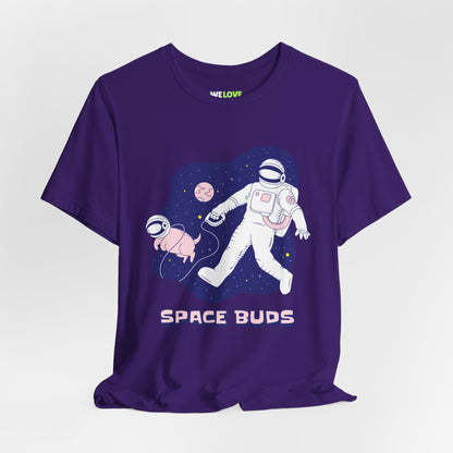 Space Buds Astronaut Dog T-Shirt - Sci-Fi Apparel