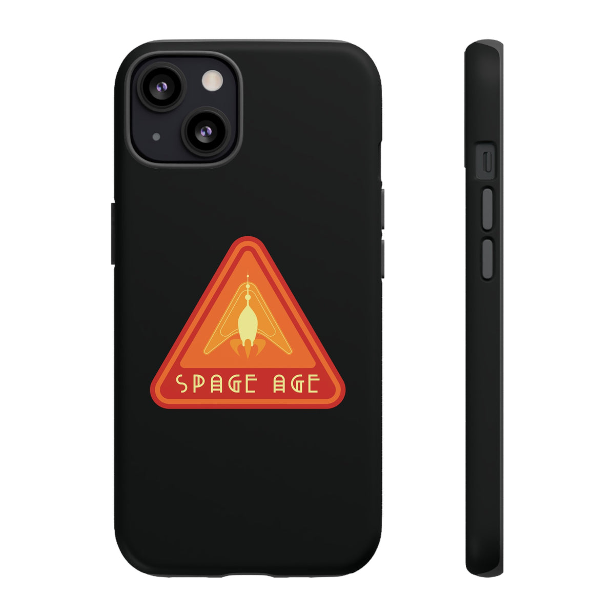 Space Age Retro Sci-Fi Tough iPhone Mobile Cases