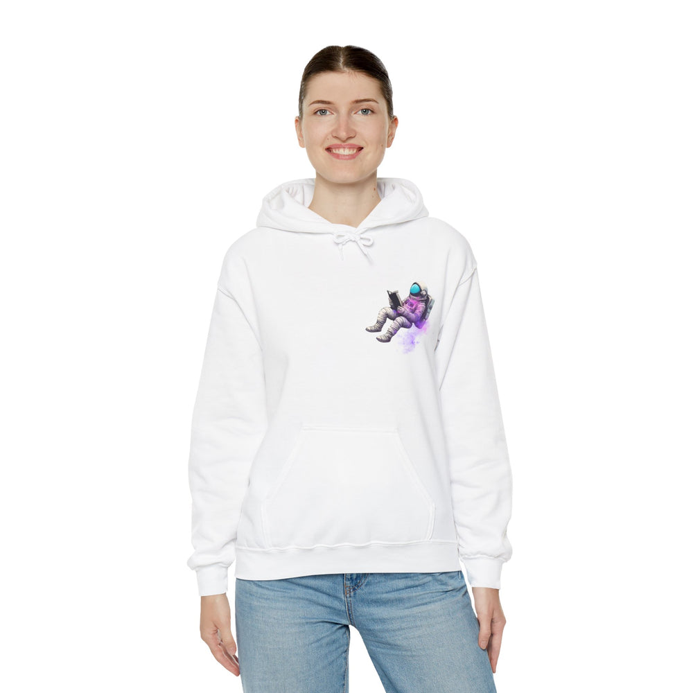 space art hoodie-The Book Was Better Space Art Sci-Fi Hoodie