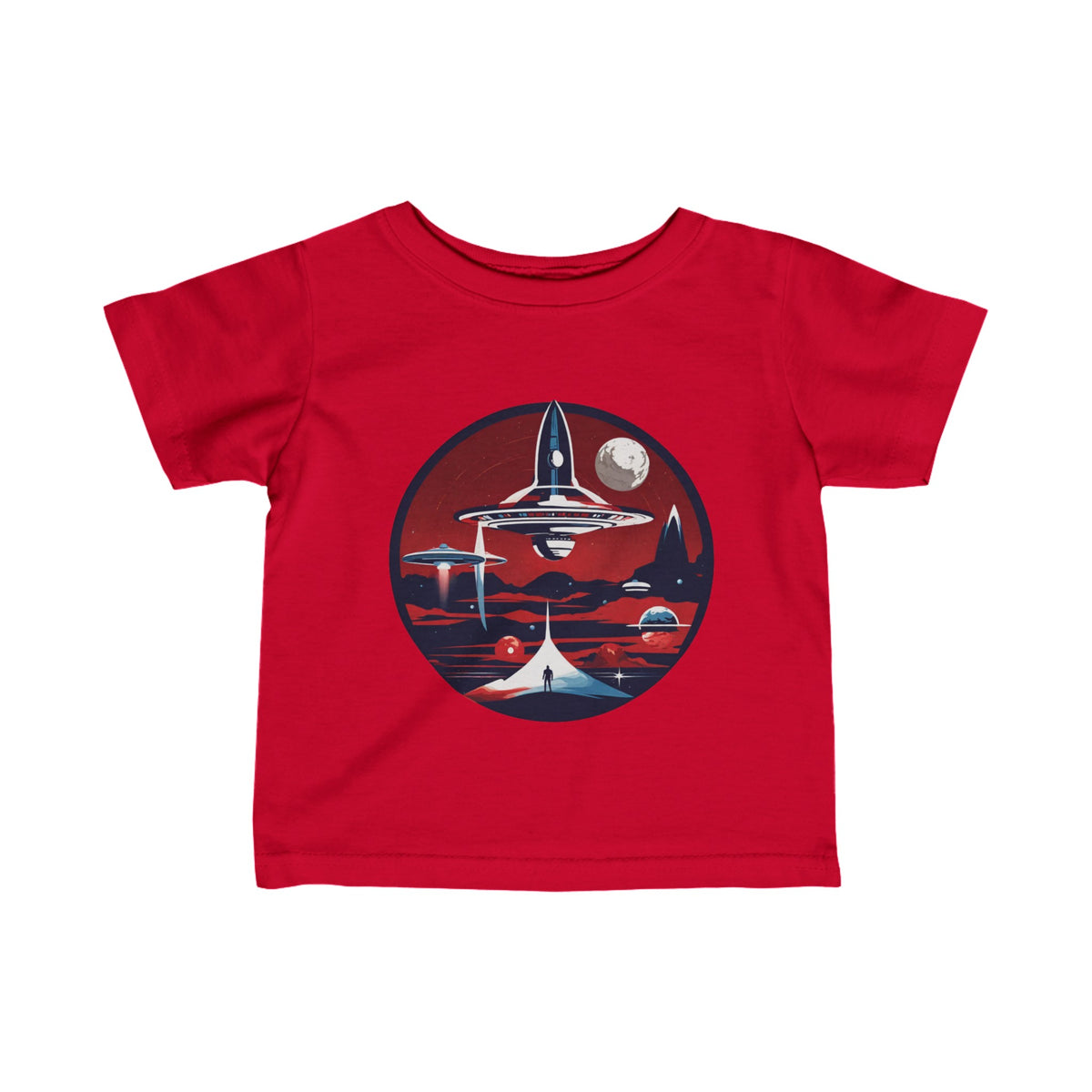 Liftoff Retro Infant SciFi Tee Fine Jersey SciFi Infant Tee