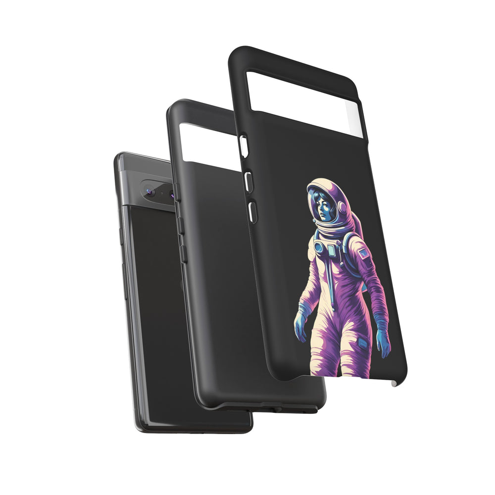 Floating Astronaut Girl Tough Google Pixel Mobile Cases