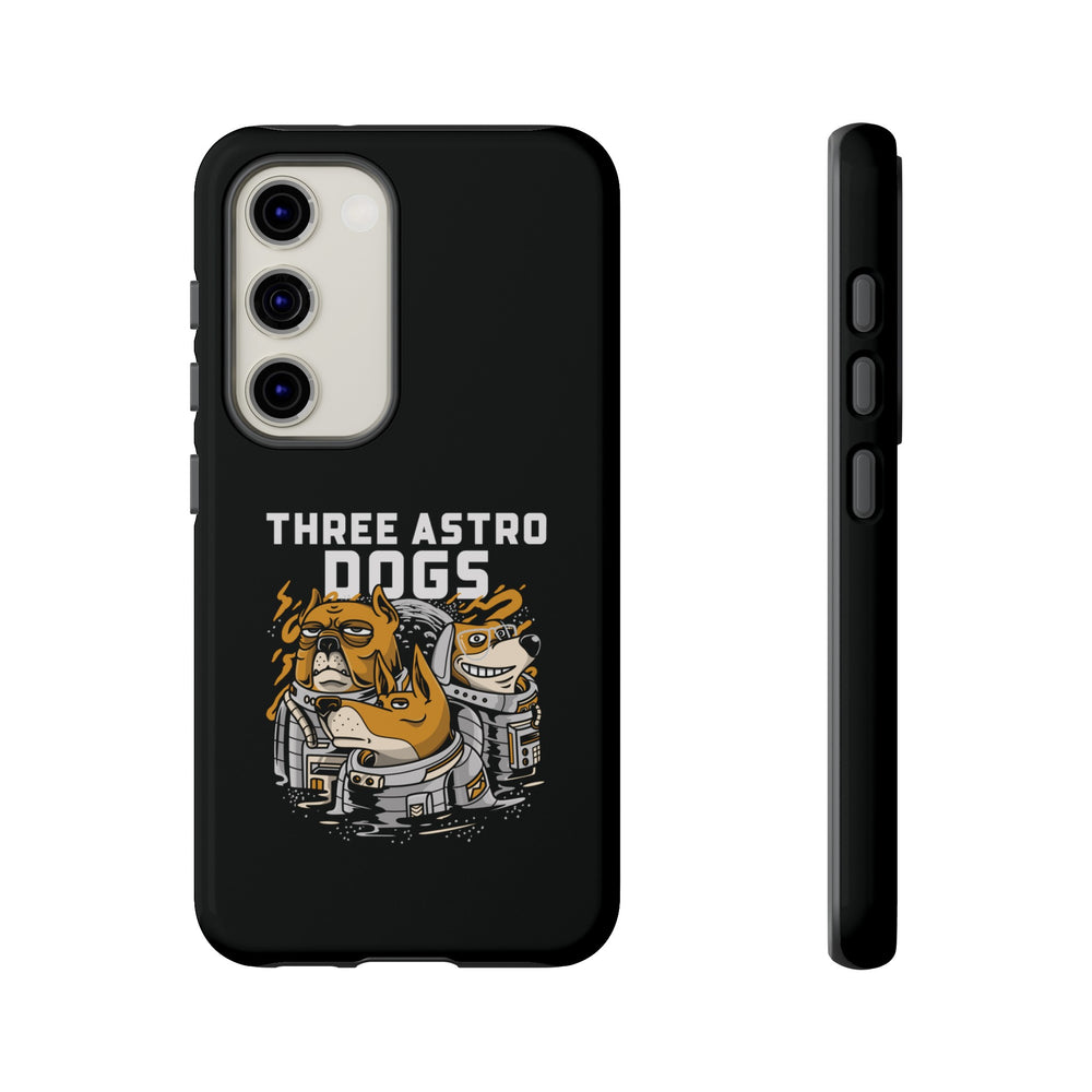 Three Astro Dogs Funny Sci-Fi Tough Samsung Galaxy Mobile Cases-welovescifi.net