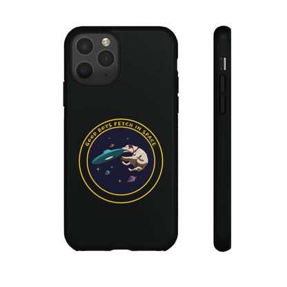 Good Boys Fetch in Space: Funny Dog Sci-Fi iPhone Cases