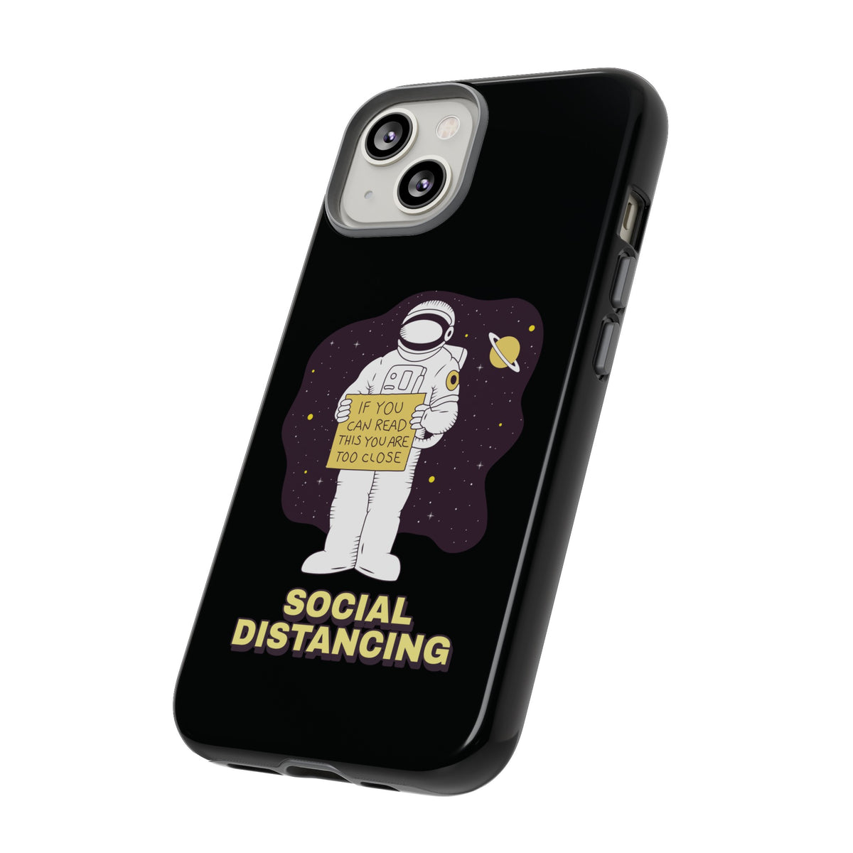 Social Distancing Astronaut iPhone Cases