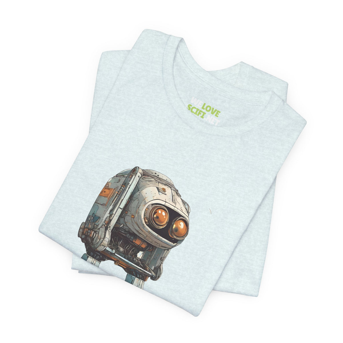 Hello Rusty Robot SpaceArt Sci-Fi T-Shirt-welovescifi.net