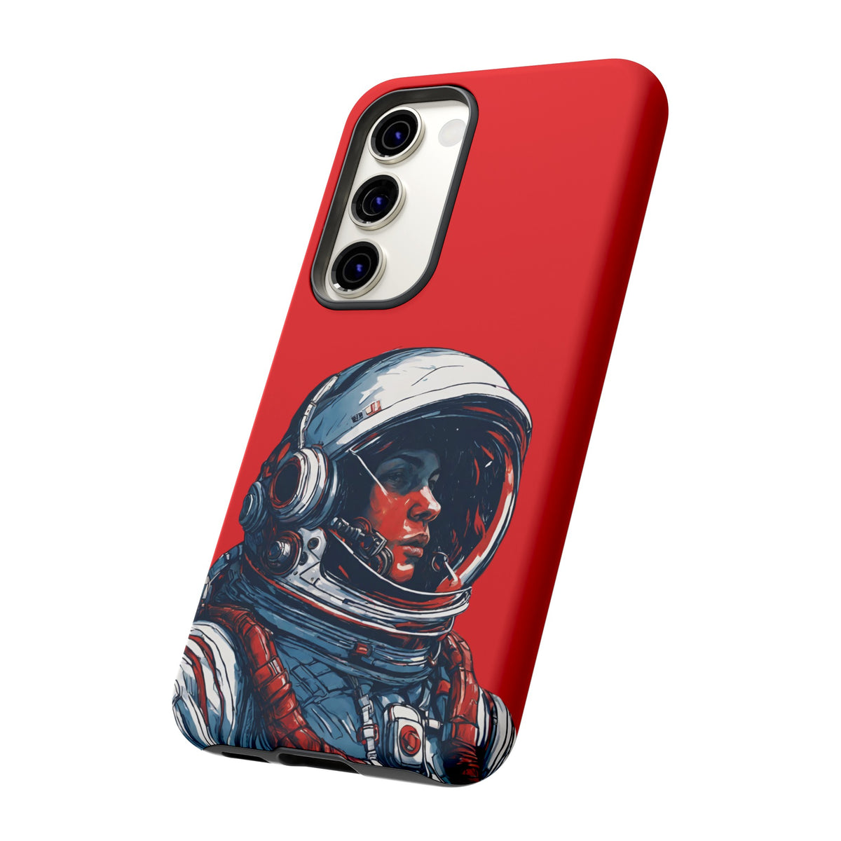 Astronaut In Red SpaceArt Tough Samsung Galaxy Mobile Cases