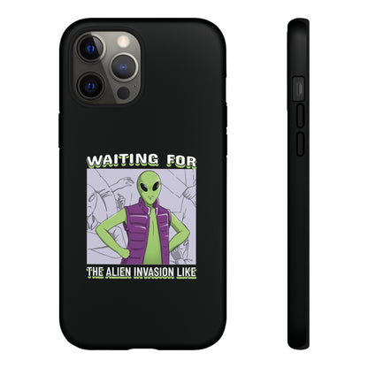 Waiting For The Alien Invasion Like Sci-Fi Tough iPhone Mobile Cases-welovescifi.net